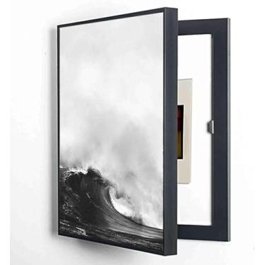 Imagem de Tampa Do Painel Elétrico Medidor Decorativo Caixa Medidor De Pintura Decorativa Caixa Pintura Decorativa Para Sala De Estar Corredor De Hotel Escritório Medidores De Caixa Decorativa, D, W55*H65cm