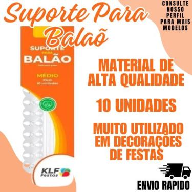 Imagem de Suporte Balao Bexiga Aniversario Festa Eventos - KLFESTA, Branco