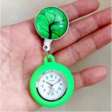 Imagem de Relógio Lapela Enfermagem Árvore Da Vida Cordão Tipo Ioiô - Memory Wat