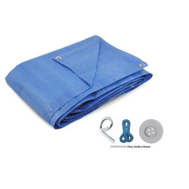 Imagem de Capa de Piscina 7,6X4,2 LONA FORTE Protecao - Central Capas