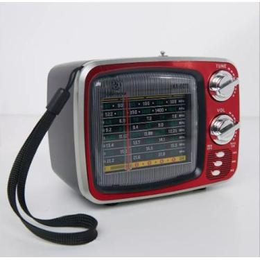 Imagem de Caixa Som Rádio Retrô Bluetooth Portátil Kapbom - kapbomm, Marrom