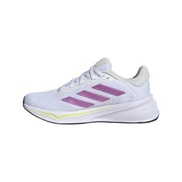 Imagem de adidas Tênis feminino Response, Branco/Roxo Burst/Pulse Lime, 38