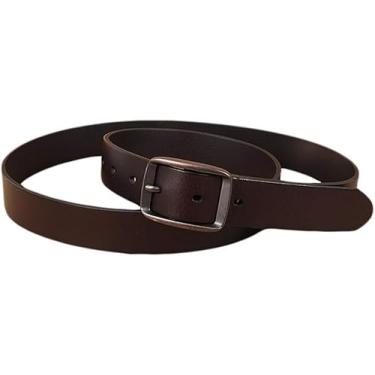 Imagem de Cinto Masculino Liso Fivela Automática Cinto De Calça De Alta Qualidade Durável, Dark Brown, 110