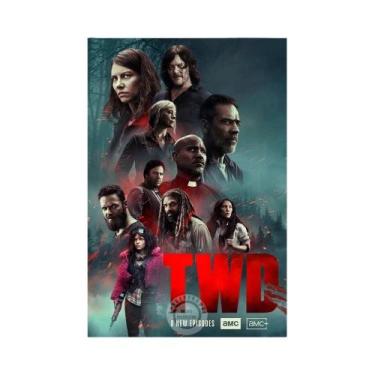 Imagem de Pôster Vintage Da Série De TV the Walking Dead, Arte Clássica De Horro