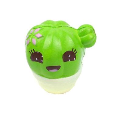 Imagem de Exercitadores de mão 10cm cactus perfumado lento crescente brinquedo d