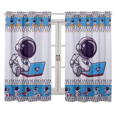 Imagem de Cortina 3.00 X 2.20 Para Quarto Teen Astronauta E Diversos - Top Casa
