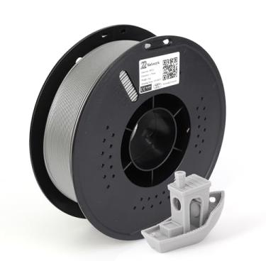 Imagem de 22 Network Carretel de filamento PETG de 1,75 mm, 1 kg (1 kg), alta dureza e precisão, adequado para a maioria das impressoras FDM para produção industrial e acessórios domésticos (cinza)