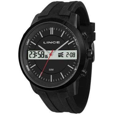 Imagem de Relogio Lince Masculino Digital Analogico Preto Map4489Lp1Px