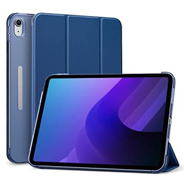 Imagem de Capa SaharaCase AirShield Series Folio para Apple iPad 10 polegadas (10ª geração 2022) [amortecedor à prova de choque] Proteção robusta antiderrapante couro PU suporte integrado (azul)