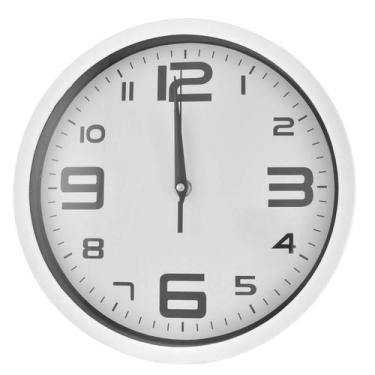 Imagem de Relogio Moderno De Parede Analogico Continuo Decoração Silencioso Em P