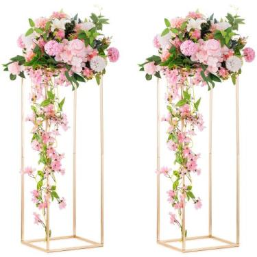 Imagem de Coluna Vase Inweder para peças centrais de casamento 80 cm - 2 peças