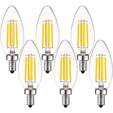 Imagem de Lâmpada LED LUXRITE Vintage Candelabra 5W 550lm 3500K E12 (pacote com 