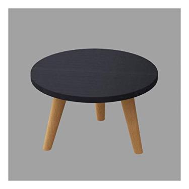 Imagem de Mesa de centro de design simples para sala de estar pequena mesa de centro simples moderna mini mesa redonda mesa lateral sofá armário lateral mesa de canto mesa de cabeceira simples e econômica