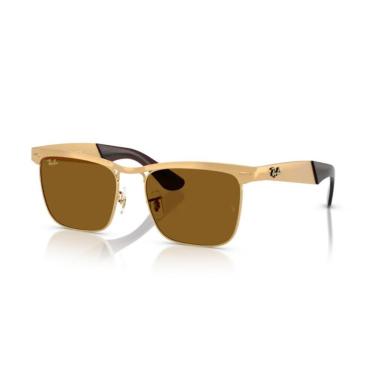 Imagem de Óculos de Sol Wayfarer Deluxe Ouro Ray-Ban-Masculino