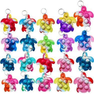 Imagem de Chaveiro Toy Roaqua Rainbow Mini Pop Turtle x20