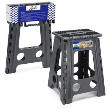 Imagem de Banqueta dobrável ACKO Dobrável com 44,45 cm de altura e 180 kg de cap