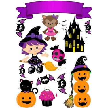 Imagem de Topper Halloween Personalizado  Deixe Seu Bolo Assustador e Divertido!