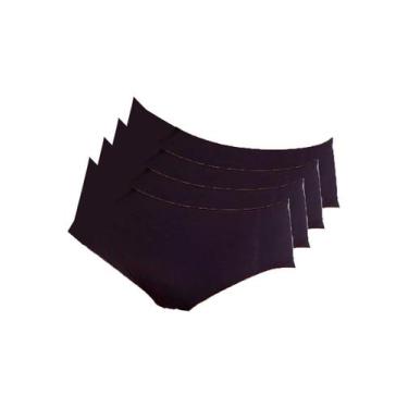 Imagem de Kit com 4 Calcinhas Caleçon Hope 30850, Preto, G