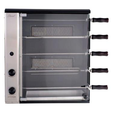 Imagem de Churrasqueira A Gás Bancada Vertical 5 Espetos Stand Titan