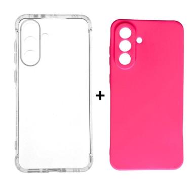 Imagem de Kit Capa Case Colorida + Capinha Transparente Samsung A56