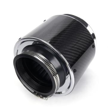 Imagem de Entrada de 7,6 cm 105 mm de altura, tampa de fibra de carbono, 76 mm, filtro de ar de alto fluxo, entrada de filtro frio de RAM curta (105 mm)