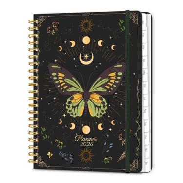 Imagem de Agenda semanal e mensal Lonely 2026 A4 (borboleta verde)