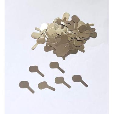 Imagem de 100 peças de tiras de aço niqueladas abas de solda para pacote de bateria de lítio DIY 18650, aba de conector de bateria, soldador a ponto de célula de bateria (0,1 x 8 x 11 mm 1P)