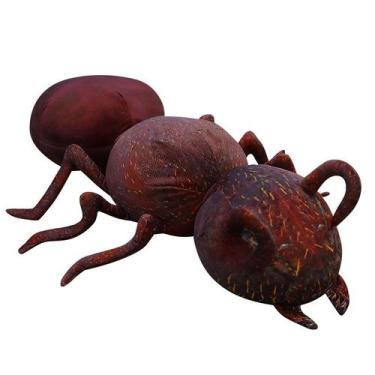 Imagem de Boneca de brinquedo de pelúcia, formiga vermelha realista, desenho ani