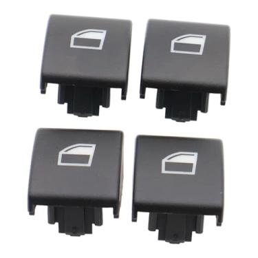 Imagem de KiBcsLic Tampa do botão do interruptor vidro elétrico 4 x peças de reposição de instalação rápida acessórios para automóveis 61316902184 61316902183