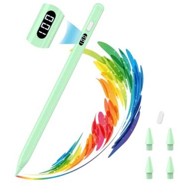 Imagem de MoKo Caneta Stylus para iPad 2018-2025, lápis USB-C de carregamento rápido com tela LED e sensibilidade de inclinação para Apple iPad A16/11/10/9/8/7/6, Air 7/6/5/4/3/M3/M2, Pro 33.0 cm/32.8 cm/27.9