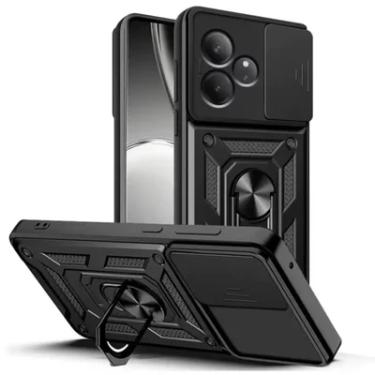 Imagem de Capa Para Realme Gt6 5g - Protetora Resistente Militar Anti Impacto Queda Armadura Cor:preto