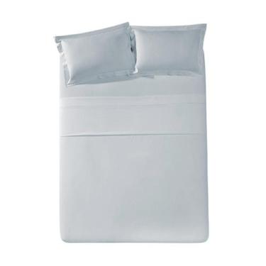 Imagem de Jogo de Cama Queen Döhler Olímpia 200 Fios 4 Peças, Azul