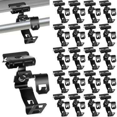 Imagem de Hicarer 50 peças de clipe de flange martelo, montagem lateral de 1/8-1/4 polegada braçadeira de feixe de 1/5.1 cm - 3/10.2 cm clipe de conduíte para flanges mola de aço