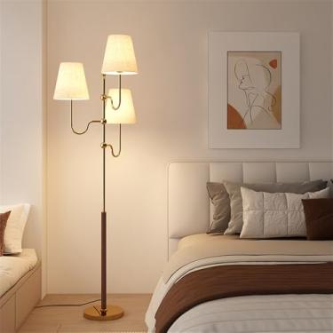 Imagem de Luminária de chão contemporânea de luxo, com design moderno e artístico, ideal para sala de estar, quarto, escritório, casa de campo, hotel ou residências. Possui LED, design retrô e criativ
