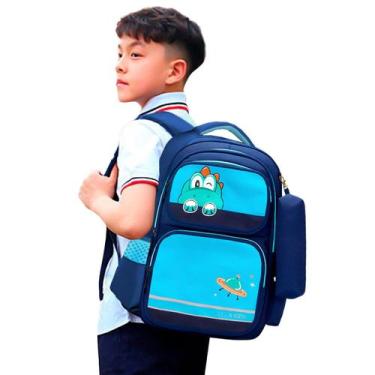 Imagem de Mochila Bolsa Menina Semi Impermeável Trabalho Escolar Top Menino Refo