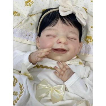 Imagem de Bebê Reborn Realista Menina Corpinho Vinil Silicone, 20 Itens no Enxov