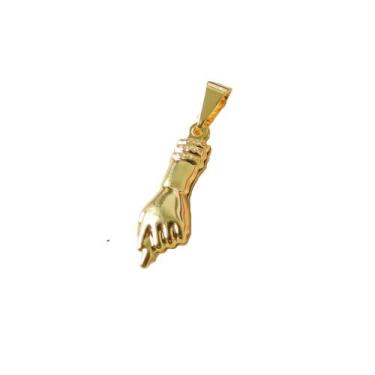 Imagem de Pingente Figa 20mm Folheado Ouro 18k Pi151 - WNBIJOUTERIAS