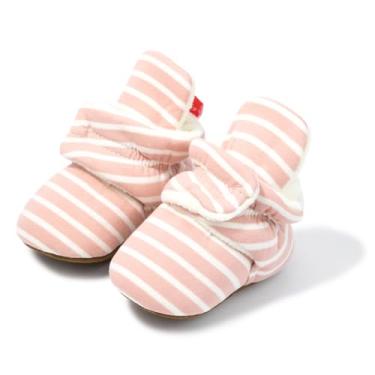 Imagem de Botas para bebês meninos meninas macias inverno quente lã confortável botas de algodão antiderrapante sapatos para berço, rosa, 12-18 Months Toddler