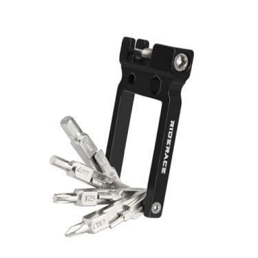 Imagem de Conjunto de ferramentas de bicicleta 20 em 1 – Multiferramenta compacta feita de aço e alumínio com rebitador de corrente