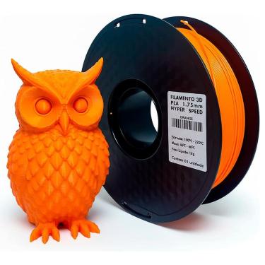 Imagem de Filamento de Impressora 3D PLA Laranja 1.75mm 1KG Cor Brilhante Textura Macia Masterprint Filamento 3D