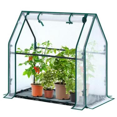 Imagem de Capa portátil de PE impermeável Mini Greenhouse Ohuhu 91x46x84 cm