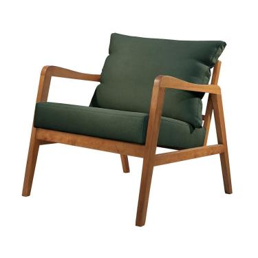 Imagem de Poltrona Bia Luxo Madeira Maciça Castellar Móbile Veludo Verde Veludo Verde