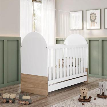 Imagem de Berço Mini Cama Magia Ambiente Branco Jequitibá Hp - Henn