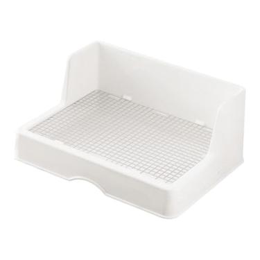 Imagem de IEUDNS Caixa de areia para coelhos com grade, caixa de cama, vaso sanitário para animais de estimação e outros animais de jardim, Grade Pequena de 10