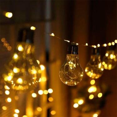 Imagem de Fio De Fada Com 10 Lampadas De Led Pisca Usb E Pilha Branco Quente