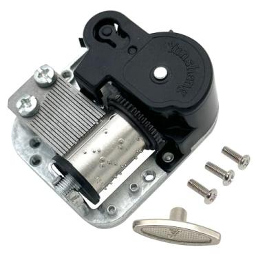 Imagem de 18 notas preto Windup YunSheng Movimento Mecanismo Musical DIY Clockwork Music Box com parafusos de chave - It's a Small World