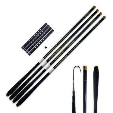 Imagem de Vara Telescópica Pesca 4.0m Ultralight 100% Fibra de Carbono Ultra Lev