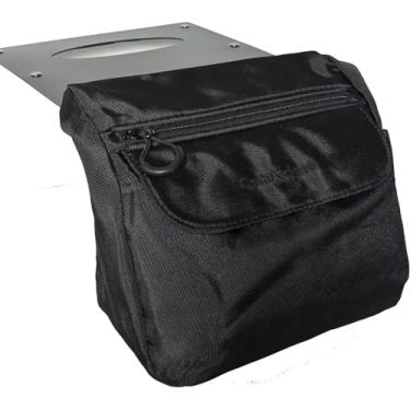 Imagem de Bolsa para cadeira de rodas – Organizador de armazenamento médio para cadeiras manuais e elétricas – Tecido Oxford, zíper O-ring – Desliza sob almofadas removíveis