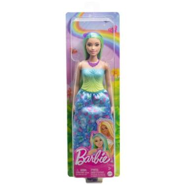Imagem de Boneca Barbie Fantasia Donzela Vestido de Sonho Verde Mattel