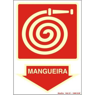 Imagem de Placa Sinalizacao Pvc 20X30 ''Hidrante Mangueira'' 250Bp - SINALIZE